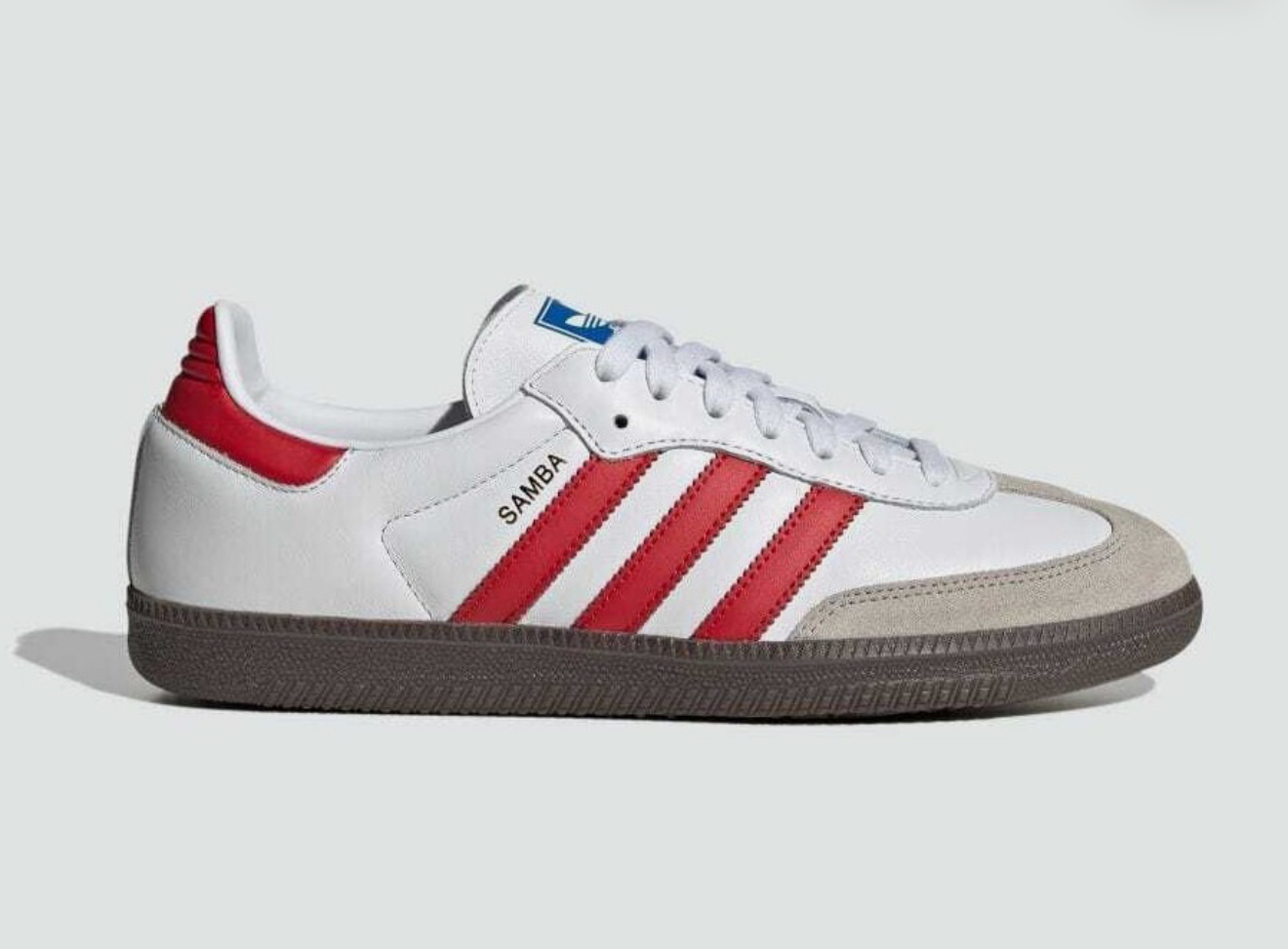 ADIDAS SAMBA ( BRANCO / VERMELHO )