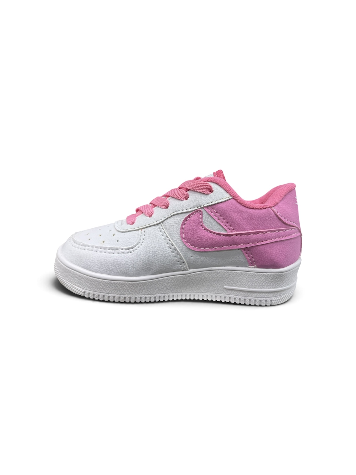KIDS NIKE AIR FORCE ( BRANCO / ROSA )