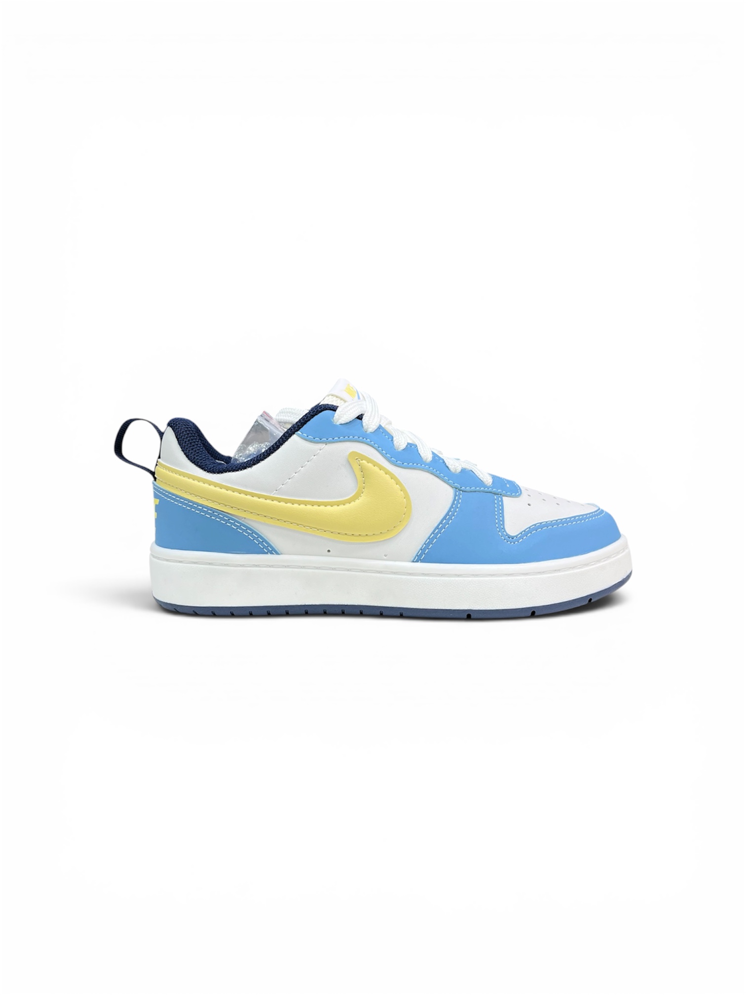 NIKE BOROUGH LOW ( BRANCO / AZUL / AMARELO)