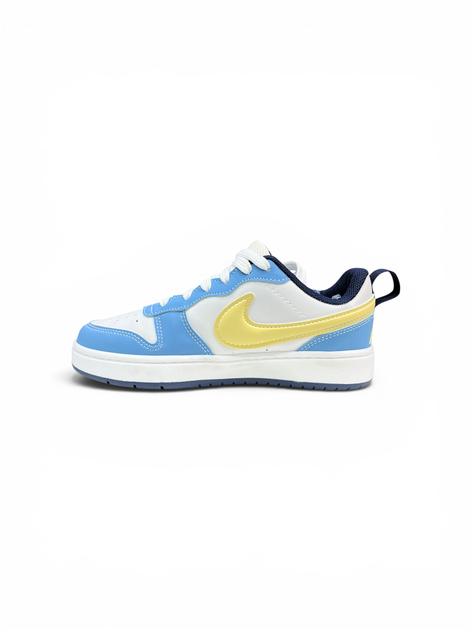 NIKE BOROUGH LOW ( BRANCO / AZUL / AMARELO)