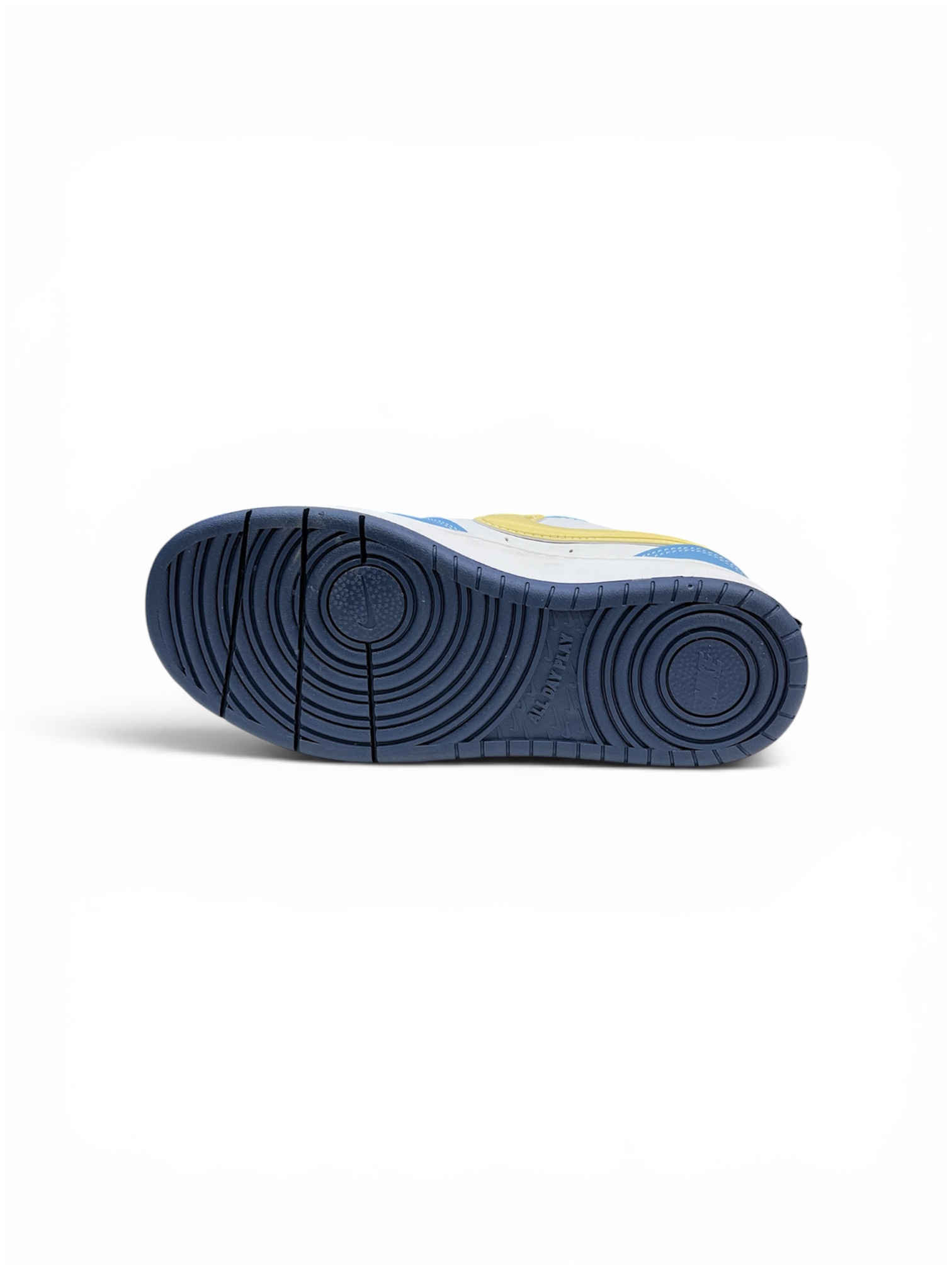 NIKE BOROUGH LOW ( BRANCO / AZUL / AMARELO)