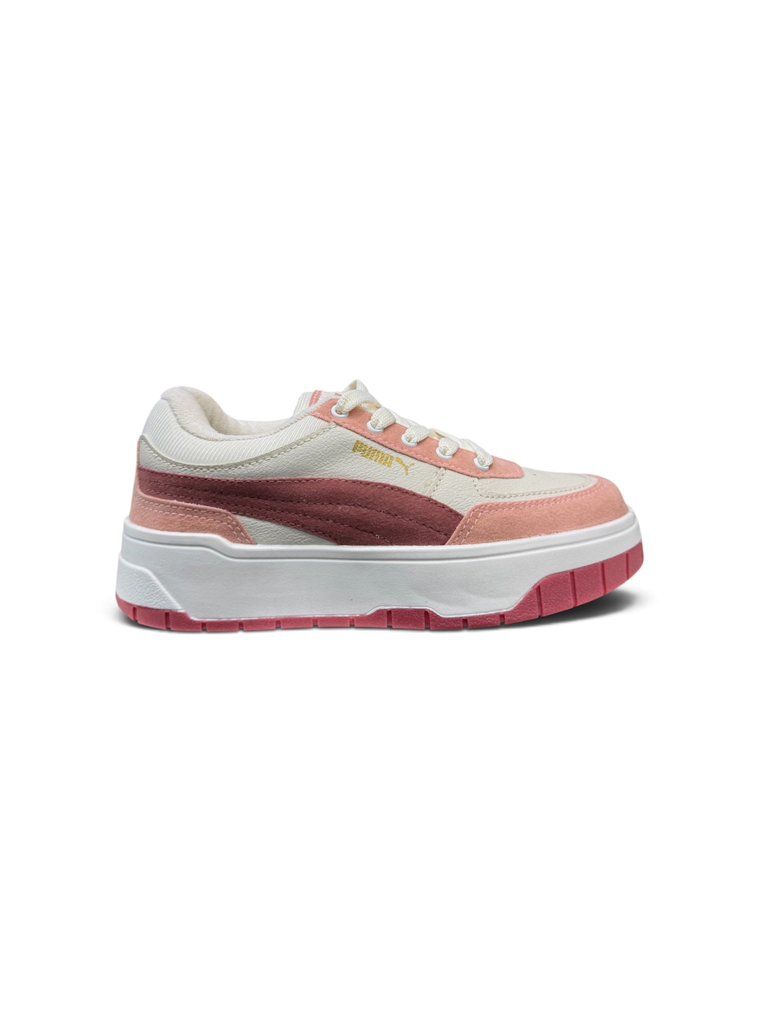 PUMA REBOUND FEMME LOW BDP ( ROSA/BRANCO )