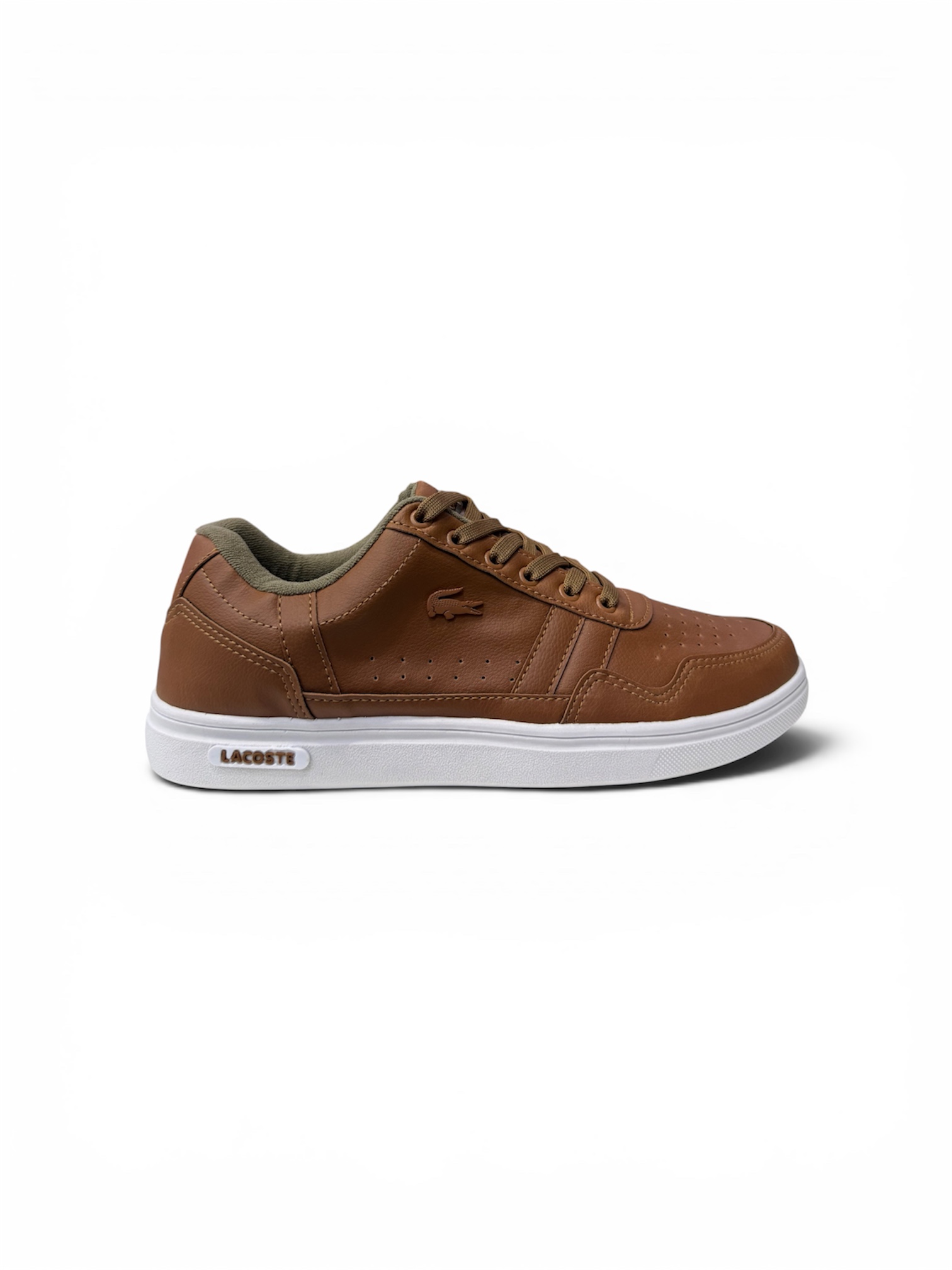 SAPATÊNIS LACOSTE ( CARAMELO / BRANCO )